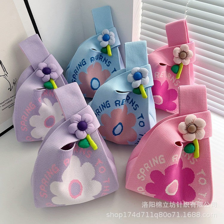 Birthday snack bags, full moon celebration, first birthday, 100-day baby gift bags, knitted bags, mini candy bags, and gift bags.