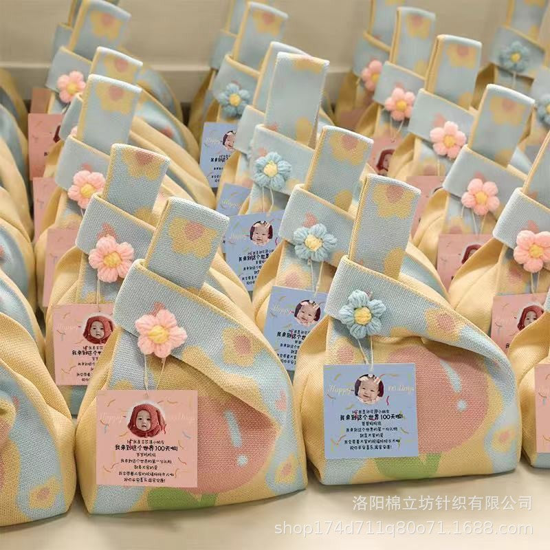 Baby's full moon celebration gift bag, birthday snack bag, 100-day celebration gift bag, first birthday gift bag, large gift bag, candy bag