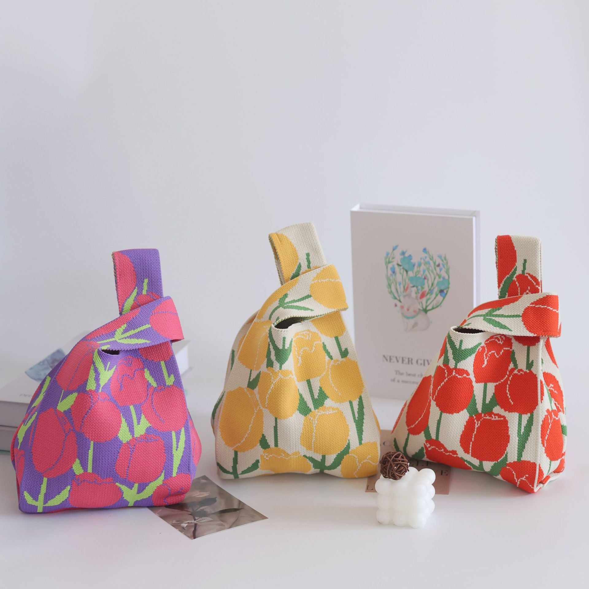 Women's handbags, knitted bags, tote bags, bucket bags, handbags, woven bags, simple knitted bags, women's bags