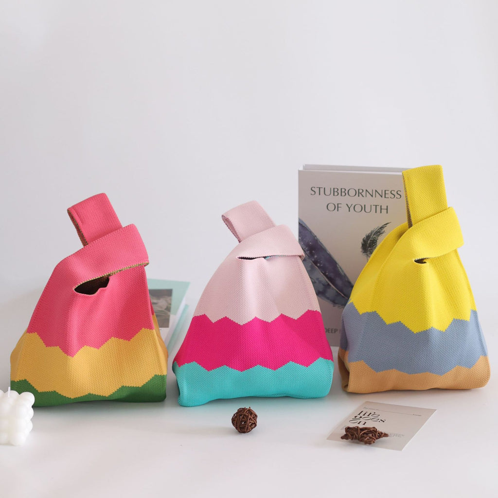 Women's handbags, knitted bags, tote bags, bucket bags, handbags, woven bags, simple knitted bags, women's bags